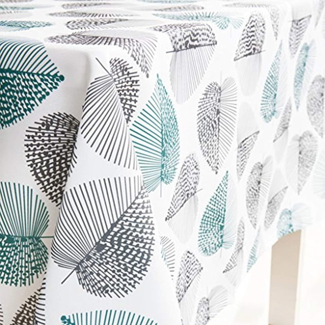 Mantel de salón con estilo pastoral, mantel de café color menta, funda para mesa de comedor, resistente a las arrugas, repelente al agua, material Oxford para uso en interiores y exteriores, 100 x