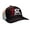 Black Heather with White Mesh, variant on TSC Raised Embroidered Mesh Trucker Hat-Black Heather with Black Mesh