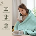 thumbnail image 6 of Oakias 100% Cotton Blanket Twin Mint - 350 GSM 90 x 72 Inches Soft Thermal Blanket Twin Size - Throw Blanket Lightweight, Breathable & Durable Summer Blanket for Bed, Couches & Living room, 6 of 9