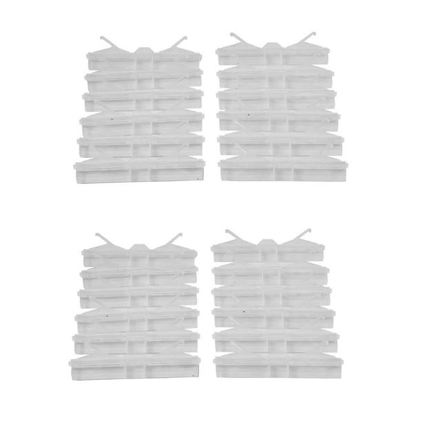 48x Trampa para Escarabajos de Colmena de Abejas, Trampa de Plástico Blaster Escarabajo Reutilizable Transparente