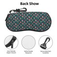 thumbnail image 3 of Cauagu Amanita Mushroom Pattern Unisex Glasses Case,Zipper Protective Fabric Sunglass Case with Clip Soft Case Horizontal Protective Pouch for Sunglasses Eyewear, 3 of 6