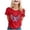 Red, variant on Trendfront Womens Pink Ribbon Angel Wings Graphic T Shirts Crewneck Short Sleeve Awareness Tee Tops Relaxed Everyday Style