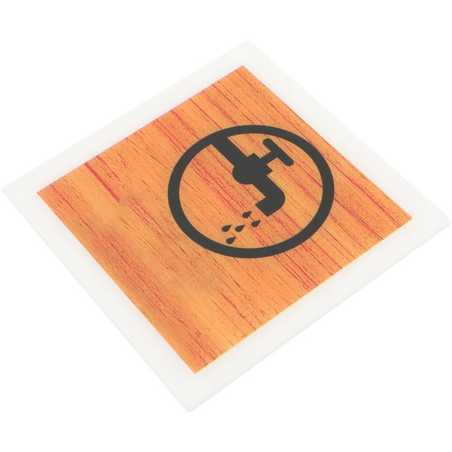 Minkissy Bilingual Caution Wet Floor Sign Acrylic Yellow UV Protection Indoor Outdoor 1Set