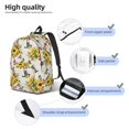 thumbnail image 5 of Naloa Canvas Backpack for Men Women Bird Sunflowers Print Rucksack Casual Travel Daypack Large and Small Durable College Tote Satchel Bookbag for Teens, 5 of 8