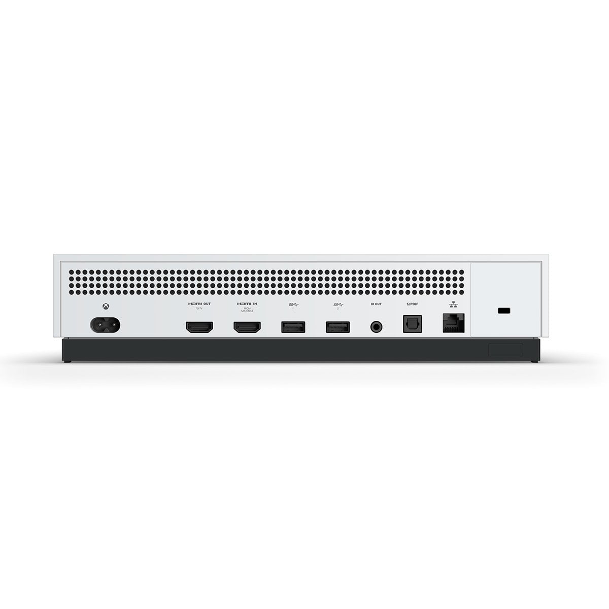 Restored Microsoft Xbox One S Game Console White Disc Edition 1TB with Two Retrofam Controllers (Refurbished)