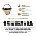 thumbnail image 7 of 1 Pack Reusable coffee filters for cuisinart and ninja coffee filter Gold Stainless Steel Mesh No.4 Permanent coffee filter replacement for DCC-3200P1 SS-15P1 Ninja CFP301 CFP201, 7 of 7