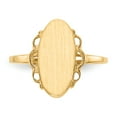 thumbnail image 4 of Solid 14k Yellow Gold Engravable Monogram Signet Ring Band Size 5, 4 of 6
