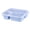 #1-Blue, variant on Lunch Box Bento Container, Wave Safe, 3-compartment Design, Transparent Lid, Food-grade Material, Easy Clean Storage, Topliu