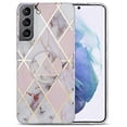 thumbnail image 1 of For Samsung Galaxy S22+ / S22 Plus 5G IMD Marble TPU Phone Case with Holder, 1 of 5
