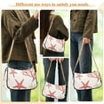 thumbnail image 4 of FORMRS Womens Shoulder Bag with Chain Strap Clutch Purse Cute Tote Handbag, White Starfish, 4 of 7