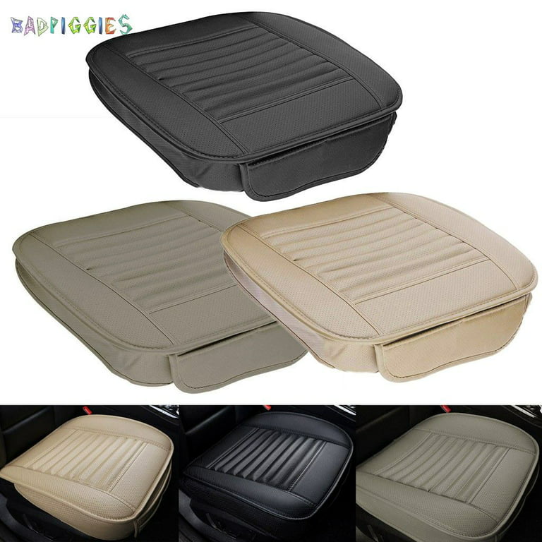 High Quality Black Car Seat Without Backrest PU Leather Bamboo Charcoal Car Seat  Cushion Automobiles Protective Non Slip Cover Seat From Auto_moto, $14.08