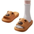 thumbnail image 5 of hengsof Cute Animal Capybara Flip Flops for Men and Women Non Slip Beach Shoes Summer Open Toe Flip Flops, 5 of 6