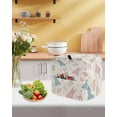 thumbnail image 5 of Pink Blue Green Easter Stand Mixer Dust Cover with Storage Pocket & Handles, Spring Bunny Colorful Eggs Fits All Tilt Head & Bowl Lift Kitchen Appliance Cover Organizer Bag Accessories, 6-8 Quart, 5 of 6
