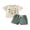 Green, variant on BemeyourBBs Toddler Baby Boy Summer Outfit Cute Infant Boys Clothes Animal Insect Print Short Sleeve T-shirt and Solid Shorts 2 Piece Set