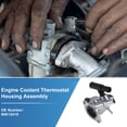 thumbnail image 2 of Conjunto de Carcasa de Termostato de Refrigerante de Aleación de Aluminio para Fiat Coupe 1996-2000 Reemplazo No. 60812410 1 Pcs, 2 of 7