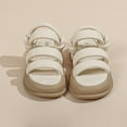 thumbnail image 4 of Wavsuf Flat Sandals for Women Casual Summer Outdoor Beige Sandals Shoes Size 4.5, 4 of 5