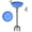 Blue-Freestanding, variant on Heated Bird Baths for Outdoors, Upgraded 100W Thermostatically Controlled Heated Bird Bath for Deck Railing Large Capacity Heated Birdbath for Outside Winter Garden Yard Patio Lawn (Grey)