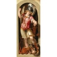 thumbnail image 3 of Taddeo Zuccaro 8x14 Black Modern Framed Museum Art Print Titled - The Archangel Saint Michael, 3 of 5