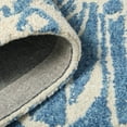 thumbnail image 6 of NICOLE MILLER NEW YORK Mod Damask Chambray Handcrafted Area Rug, 100% Wool Rug, Blue, 5'x7’, 6 of 9