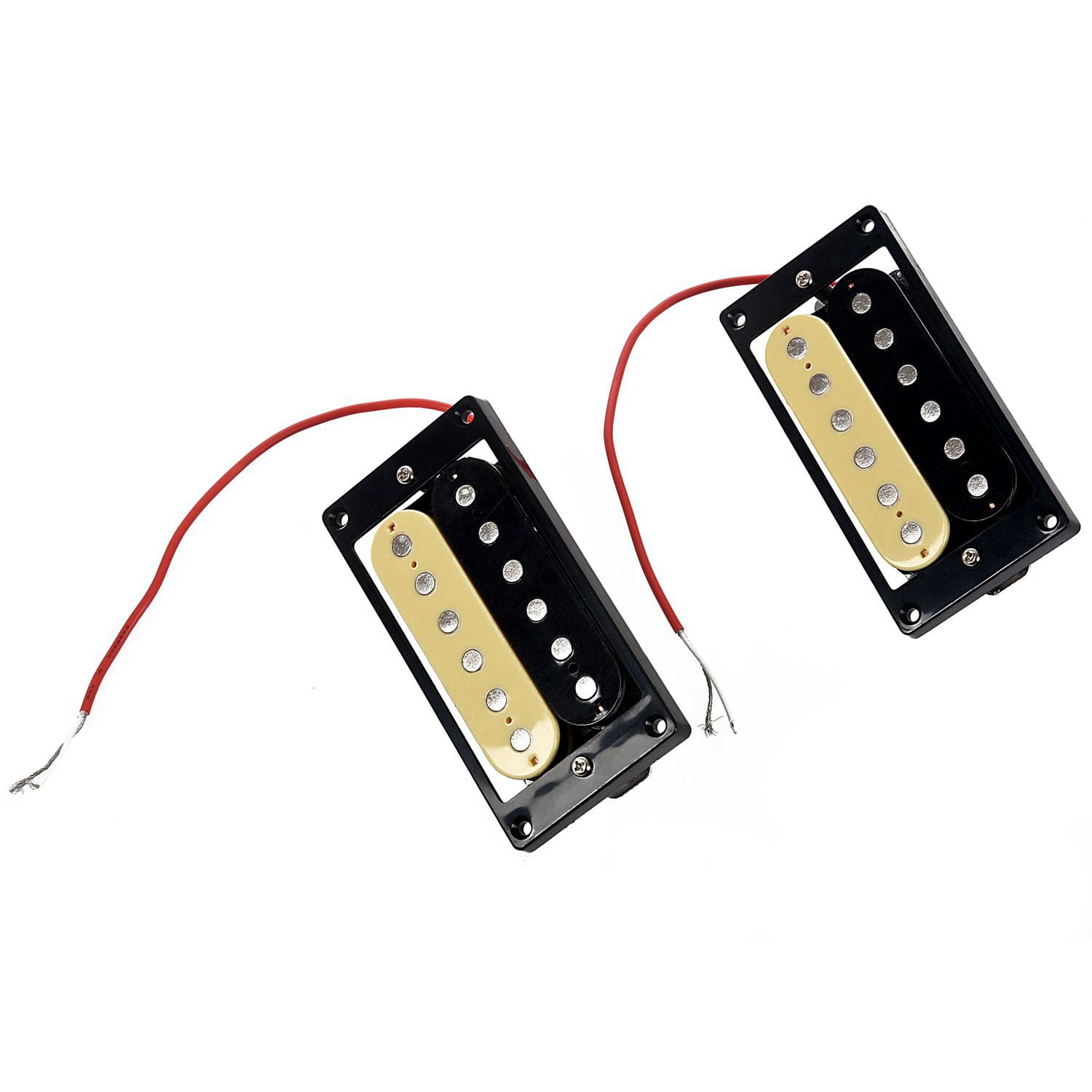 2pcs Faced Humbucker Double Coil Pickups Electric Guitar & 1pcs Guitar Wiring Harness Prewired 2 Volumes 2 Tones 4-500K Pots For LP Guitar