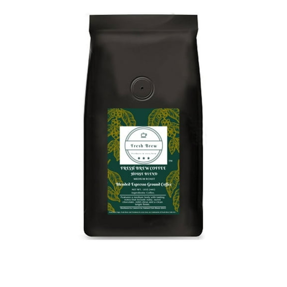 Fresh Brew House Blend 12oz Espresso Coffee