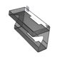 thumbnail image 1 of Cesta de pared para enrutador, soporte de instalación sin taladro, 2 capas, enchufe de administración 30CMX10CMX20CM, 1 of 7