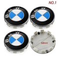 thumbnail image 3 of Tapas de cubo de piezas de automóvil para Bmw, tapas centrales de llanta de 68mm, accesorios de decoración con forma de insignia central de rueda, 3 of 4