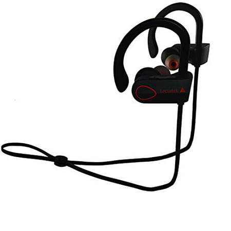 Locustek Bluetooth Headphones, Best Wireless Sport Earphone Headset for gym, running, workout, Sweatproof IPX7 Waterproof, Universal Earbuds w/ Mic HD Stereo Noise Canceling and 8 hr
