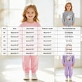 thumbnail image 4 of TOWED22 Baby Girl Clothes Fall Winter Toddler Outfits for Girls Graphic Shirt Tops Flare Joggers Pants Girls Clothing Set,Grey,2-3 Y, 4 of 8