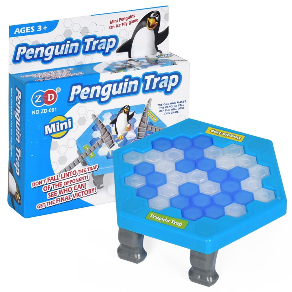 Save Penguin Ice Kids Puzzle Game Break Blocks Table Entertainment Board Toy USA 