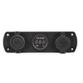thumbnail image 1 of Dual USB Car  3 In 1  Socket Panel Dual USB Outlet Panel   Socket LED Digital Voltmeter For Truck Marine RV  Car, 1 of 8
