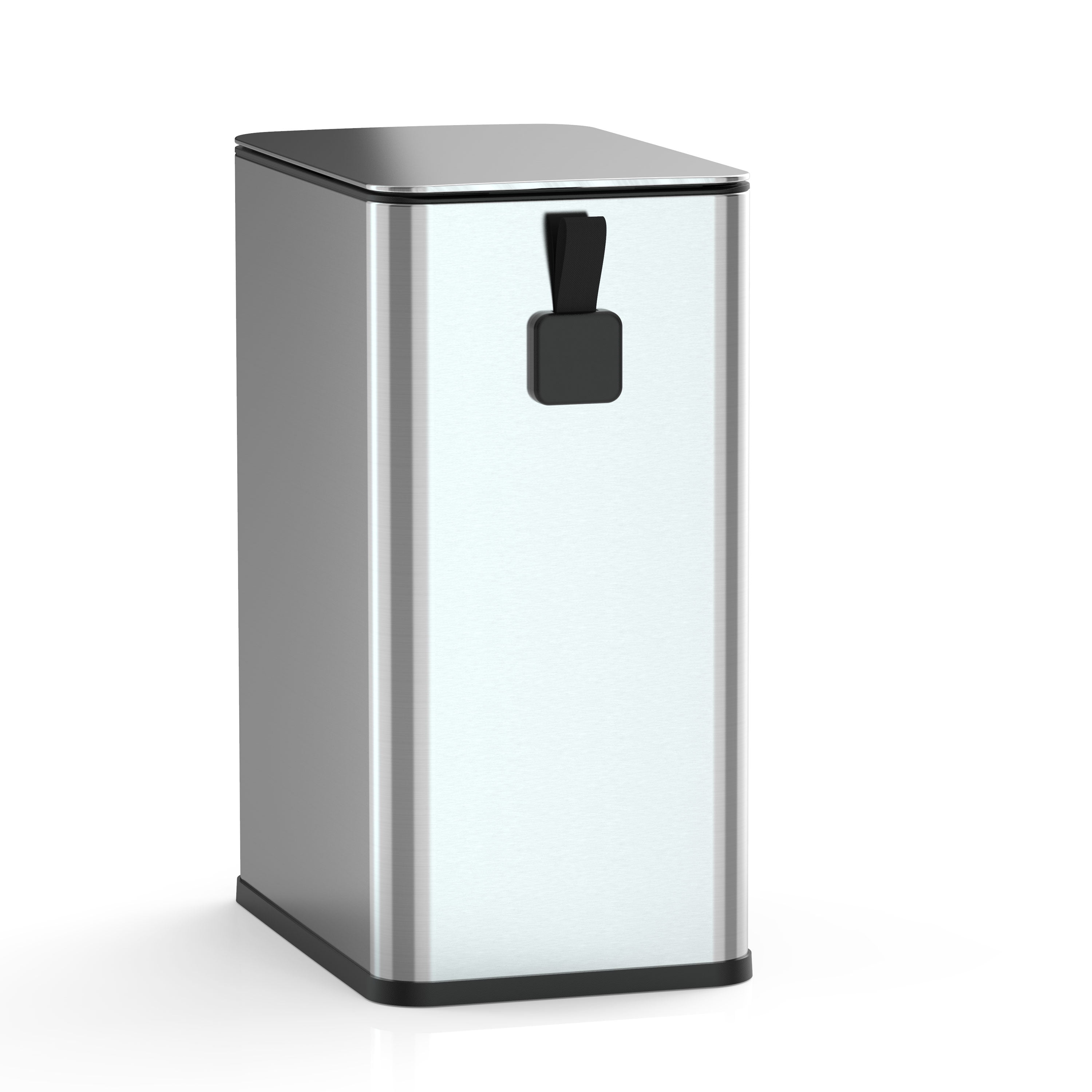 Nine Stars Bathroom Trash Can, 3 Gallon stainless steel, Ste