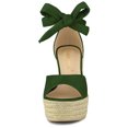 thumbnail image 3 of BLISSFUL STEP Sandales Espadrilles pour Femmes à Lacets avec Bride à la Cheville, 3 of 7