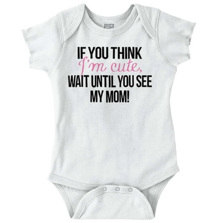 

New Daughter Cute Like Mommy Funny Bodysuit Jumper Girls Infant Baby Brisco Brands NB
