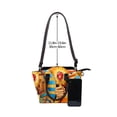 thumbnail image 4 of Lsque Scooby-Doo Pattern Leather Rivet Shoulder Bag – Elegant Genuine Leather & Microfiber PU Crossbody with Detachable Adjustable Strap, 4 of 5