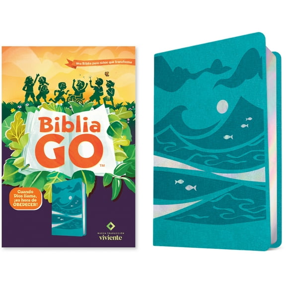 Go Bible Biblia Go Para NiÃ±os Ntv (Sentipiel, Verde Azulado): Una Biblia Para NiÃ±os Que Transforma, (Hardcover)