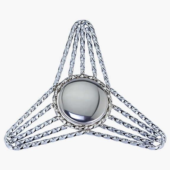 Lowrider Chrome Triangle Twisted Knock-Off Threadless. Bike Part for Cruiser, BMX, Trike, Bicycle Parts