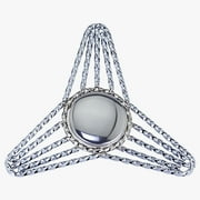 Lowrider Chrome Triangle Twisted Knock-Off Threadless. Bike Part for Cruiser, BMX, Trike, Bicycle Parts