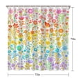 thumbnail image 5 of Waterproof Boho Style Shower Curtain 72x72 Inch Bohemian Colorful Floral Shower Curtains for Bathroom Hotel Home Decor with 12 Hooks, 5 of 5