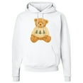 thumbnail image 2 of Inktastic Vintage Teddy Bear in Sweater with Christmas Trees Adult Hoodie Sweatshirt, 2 of 4