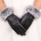 thumbnail image 5 of Guantes cálidos de lana para mujer, guantes de piel sintética con forro polar, resistentes al frío para conducir, ciclismo, esquí con pantalla táctil, Invierno, 5 of 6