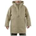 thumbnail image 1 of Sweat à Capuche Rétro pour Hommes avec Col Montant, Coupe Ample Décontractée, Style Business, Manches Longues Mi-Longues, Couleur Unie, 1 of 7