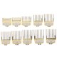 thumbnail image 2 of 10pcs Guide Comb Professional Electric Hair Clipper Replacement Hair Guide Comb SetGold, 2 of 5