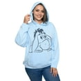 thumbnail image 5 of Womens Eeyore Hoodie Lightweight Fleece Pullover Sweatshirt Disney Blue, 5 of 8