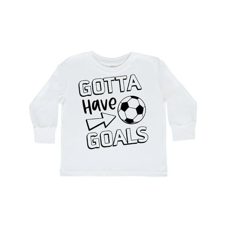 

Inktastic Gotta Have Goals- Soccer Gift Toddler Boy or Toddler Girl Long Sleeve T-Shirt