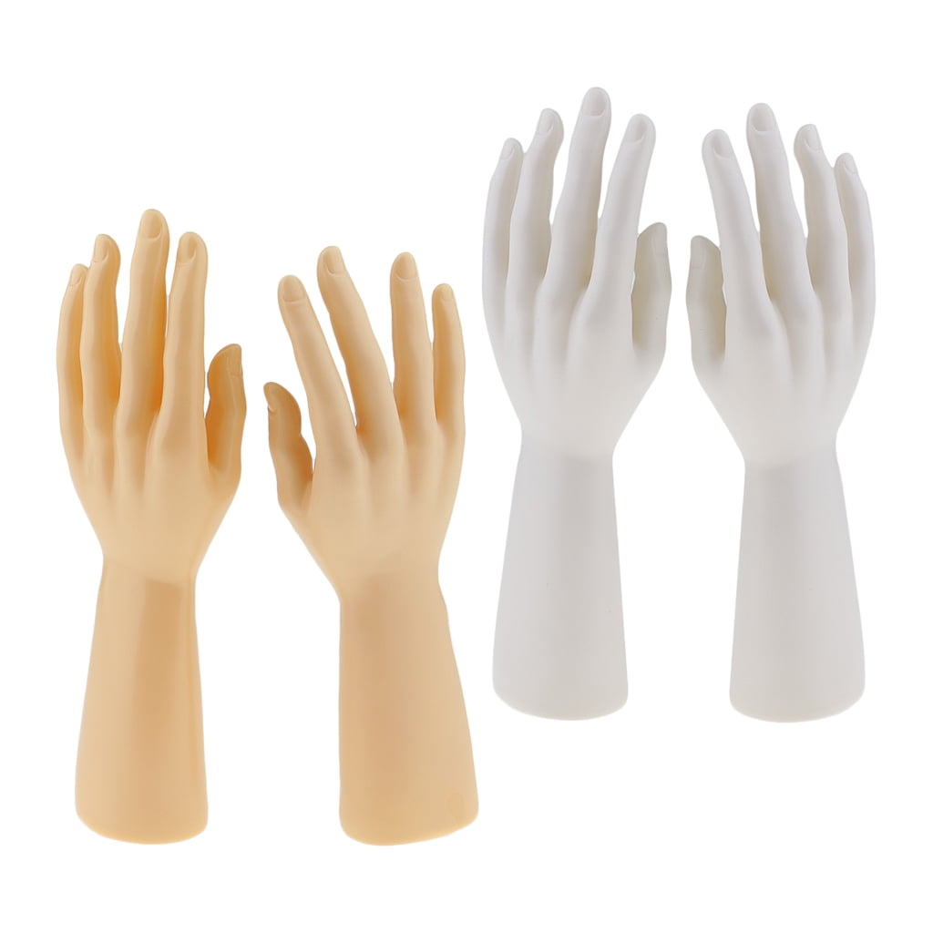 Hand Mannequin Female Arm Display Base Gloves Jewelry Models 21cm Plastic 1  Pair