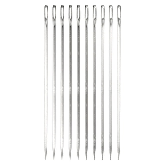 Uxcell 6 inch Upholstery Needles Stainless Steel Large Eye Sewing Needles 10 Pack