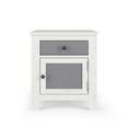 thumbnail image 5 of Child Craft Ocean Grove Nightstand with Drawer & Cabinet Storage, Pine Wood Construction, White/Gray, 5 of 6
