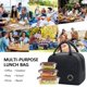 thumbnail image 3 of Bolsa térmica para el almuerzo para hombres y mujeres Bolsas térmicas para el almuerzo Bolsa térmica para el almuerzo a prueba de fugas para niños Mujeres Hombres Trabajo Picnic,11 Feliz Sencillez, 3 of 5