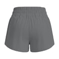 thumbnail image 5 of Sahpxhe Girls Athletic Running Shorts High Waist Elastic Waist Kids Loose Comfy Casual Sports Shorts Gray 10-11Years, 5 of 8